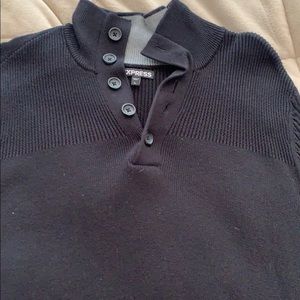 Used Mens Large Express Sweater Black